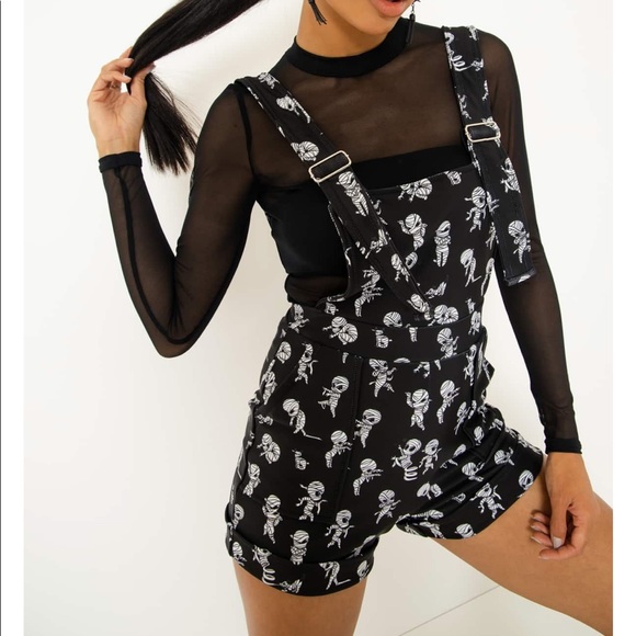 Blackmilk Mummified Short Overalls 